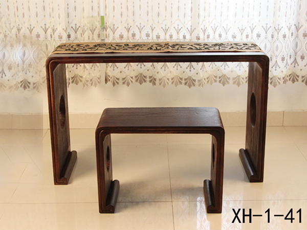 老榆木琴桌琴凳批发