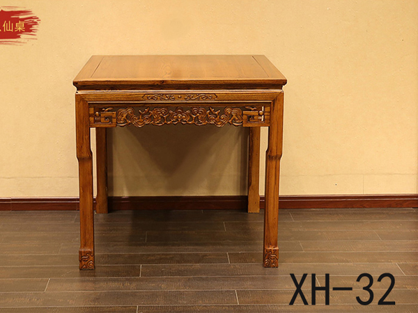 老榆木方形餐桌批发