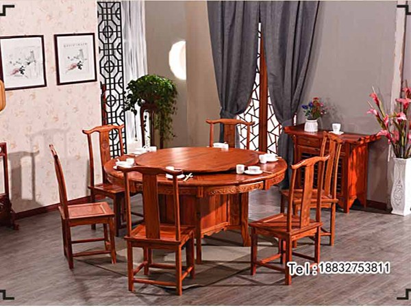 老榆木酒店餐桌椅批发