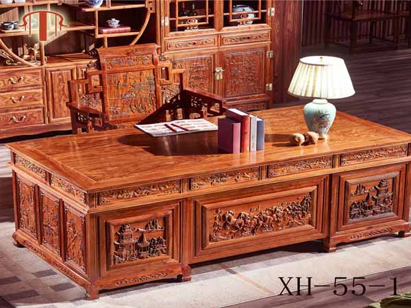 河北老榆木写字台批发