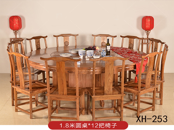 老榆木电动圆桌批发