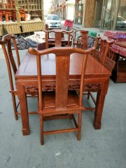 老榆木餐桌椅-让孩子每一餐感受传统文化