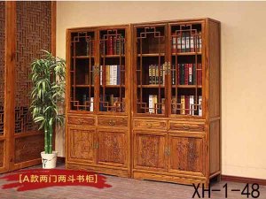 榆木书柜生产厂家